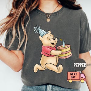 Comfort Colors® It’s My Birthday Shirt, Winnie the Pooh T-Shirt, Disney Birthday T-Shirt, Pooh Bear Tee, Disney The Pooh Birthday Gift, Gift