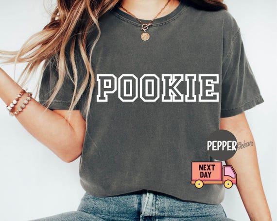 Comfort Color Pookie Crewneck Shirt, Collegiate Preppy Nickname Shirt, Varsity Shirt, Cute Fall Girlfriend, Aesthetic Pet Name Couples Gift