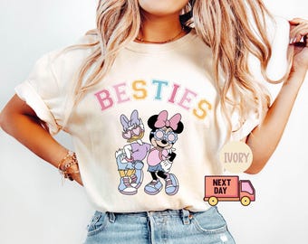 Camiseta Comfort Colors® de Minnie y Daisy, Mejores amigas de Disney, Viaje de chicas a WDW, Mejores amigas de Disney, Chicas Disney
