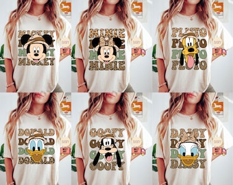 Comfort Colors® Mickey and Minnie Safari Shirt,Vintage Safari Mode Shirt,Disney Animal Kingdom Matching Shirt,Safari Mode Disney Tee,Disney
