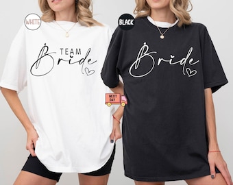 Comfort Colors® Team Bride Shirts, Bride Shirt, Bride Squad T-Shirts, Hen Party TShirts, Bachelorette Party TShirts, Bridal Party Shirts