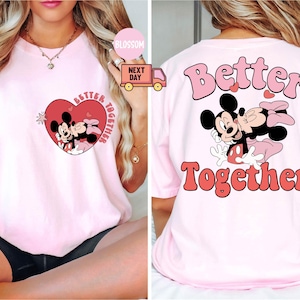 Disney Liebhaber Micky und Minnie Shirt, Benutzerdefinierte Liebhaber Shirt, Valentinstag Shirt, Disney Paar Shirt, Disney Matching Shirt, Valentinstag Shirt