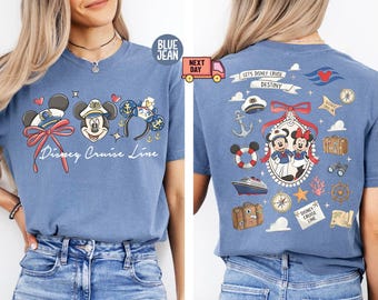 Comfort Colors® Coquette Disney Cruise Line 2026 Shirt, Disney Cruise Trip Shirt, Disney Travel Shirt, Let's Disney Cruise Destiny Tee