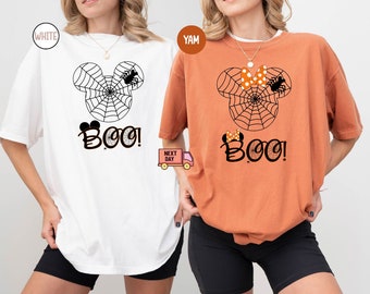 Camiseta Comfort Colors® Mickey para Halloween, Camiseta Disney Squad, Camiseta de otoño, Regalo de otoño de Disney, Camiseta para fiesta familiar de Halloween, Regalo de Halloween