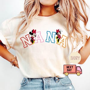 Comfort Colors® Nana Mouse Shirt, Grandma Mouse Shirt, Disney Family Shirt, Women's Disney Shirt, Disney Grandma Shirt, Disneyworld Shirt