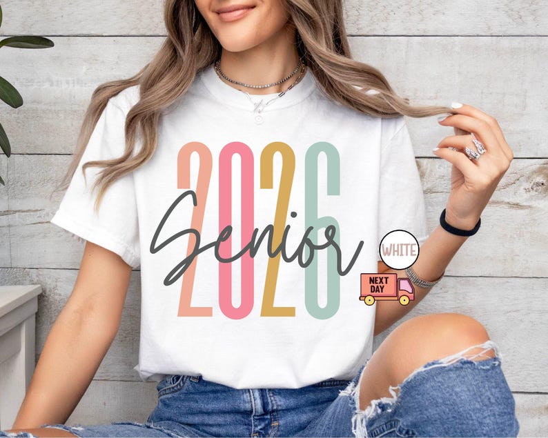 Camiseta Senior 2026 de Comfort Colors®, camiseta retro Senior, camiseta retro Senior 2026, camiseta Senior, camiseta Senior de la generación 2026, regalo de graduación imagen 5