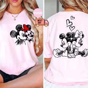 Comfort Colors Disney Valentinstag Shirt, Valentinstag Mickey Shirt. Crew Shirt, Disney Urlaub Sweetheart, Disney Liebhaber Mickey und Minnie Tee