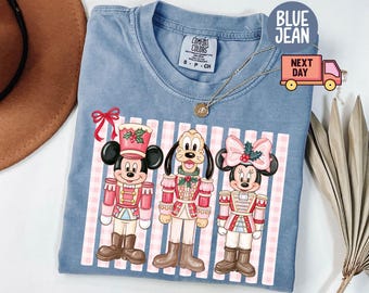 Comfort Colors® Mickey and Friends Nutcracker Shirt, Disney Christmas Shirt, Christmas Party Shirt, Disney Merry Christmas Shirt