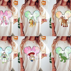 Toy Story Shirt, Buzz Lightyear Sweatshirt, Slinky Dog Tee, Rex and Jessie Shirt, Sheriff Woody Shirt, Mickey Head Shirt, Disney Trip Shirt