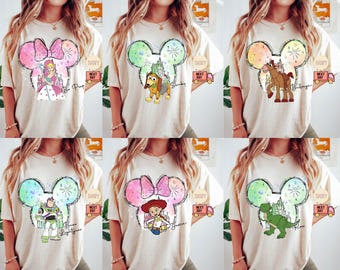 Camiseta de Toy Story, sudadera de Buzz Lightyear, camiseta de Slinky Dog, camiseta de Rex y Jessie, camiseta del Sheriff Woody, camiseta con la cabeza de Mickey, camiseta de Disney Trip