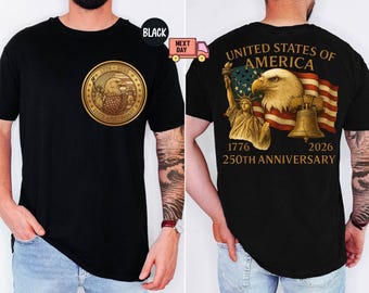 Comfort Colors® 250周年記念シャツ、レトロUSA 250シャツ、独立記念日シャツ、USA国旗Tシャツ、独立記念日Tシャツ、愛国心あふれるギフト