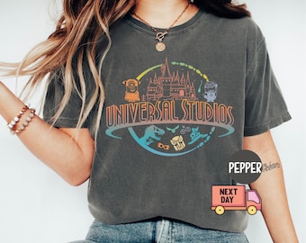 Comfort Color Gift, Vintage Disney Universal Studios Shirt, Universal Studios Shirt, Disney Trip Shirt,Disneyworld Shirt,Disney Family Shirt