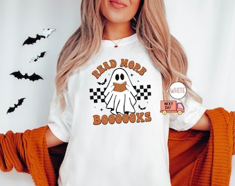Comfort Colors Halloween Shirt, Spooky Teacher Shirt, Retro Teacher Halloween T-Shirt,Halloween Gift,Spooky Teacher Shirt,Fall Teacher Shirt