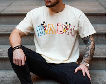 Comfort Colors® Disney Mickey Dada Shirt, Mickey Dad Shirt, Vatertag Shirt, Disney Familien Shirt, neuer Papa Shirt, Disney Family Trip Shirt