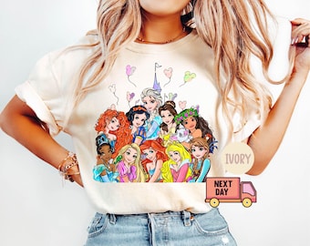 Comfort Colors® Disney Princess T-shirt,Magic Kingdom Shirt,Disney Princess Castle Tee,Family Disneyland Trip Shirt,Disney Princess Matching