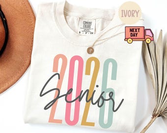 Comfort Colors® Senior 2026 Shirt, Senior Retro Shirt, Senior 2026 Retro Shirt, Senioren Shirt, Klasse von 2026 Senior Shirt, Abschlussgeschenk
