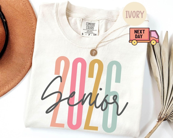 Comfort Colors® Senior 2026 Shirt, Senior Retro Shirt, Senior 2026 Retro Shirt, Seniors Shirt, Class of 2026 Senior Shirt, Graduation Gift