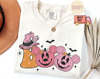 Comfort Colors Boo Shirt Halloween Shirt,Mickey Shirt,Disneyland Tee,Disney World Tee,Groovy Halloween Tee,Halloween Shirt,Best Day Ever Tee