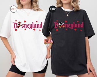 Comfort Colors Couple Matching Disney Shirt, Shirts Nite, Disney Valentines Couple Shirt,Disneyland Valentines,Disney Honeymoon Gift for Her