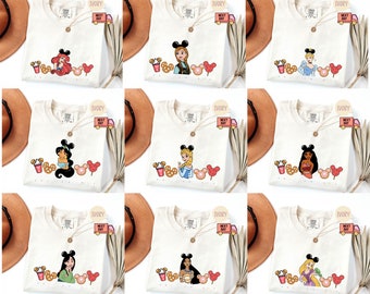 Regalo Comfort Color, Regalo per maglietta personalizzata da principessa, Maglietta principessa Disney, Maglietta di compleanno Disney, Regalo per maglietta da principessa, Regalo maglietta Disney per ragazza
