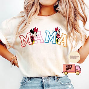 Comfort Colors® Disney Minnie Mama Shirt, Minnie Disney Mom Shirt, Minnie Mama Tee, Disney Mommy Birthday Shirt, Disney Family Trip Tee,Gift