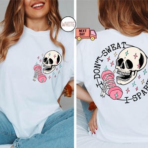 Comfort Colors Funny Skeleton Pump Cover Shirt,Funny Gifts for Gym Lovers,Workout Shirt,Funny Weightlifting Tee,Gift Weightlifter,Muscle Mom