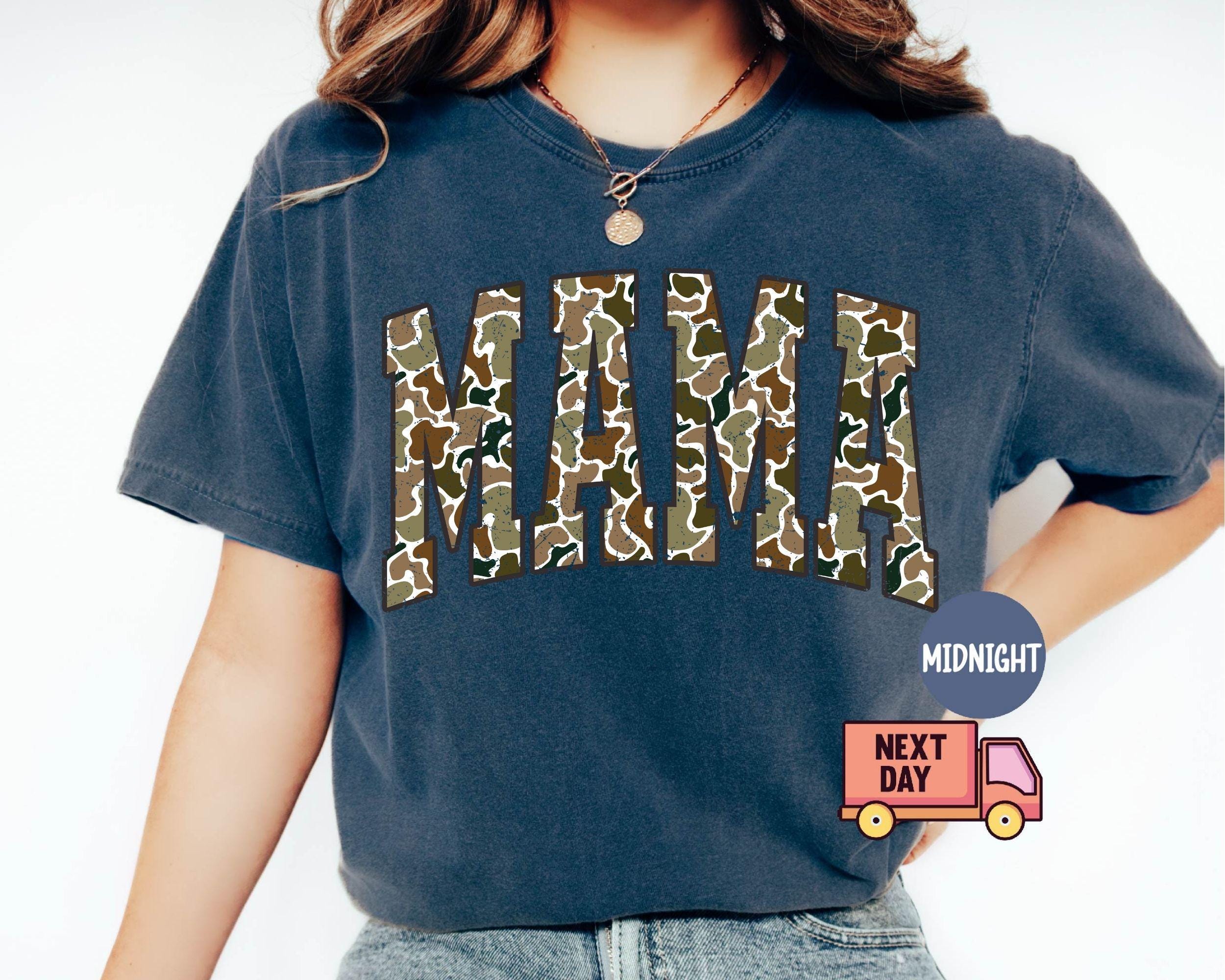 Comfort Colors® Camouflage Mama T-shirt, Camo Mama Shirt, Mother's