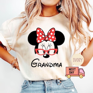 Comfort Colors Disney Grandpa and Grandma Shirt, Mickey Grandpa Tee,Minnie Grandma Tee,Grandparents Tee,Mickey and Minnie Gift,Disney Couple