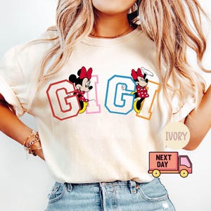 Comfort Colors® Gigi Minnie Shirt, Gigi T-Shirt, Gigi Tee, Cute Gigi Shirt, Gift for Gigi, Grandma Gift, Grandmother Shirt, Grandma Mimi Tee