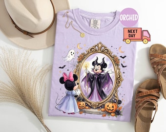 Comfort Colors® Minnie Maleficent Shirt, Spooky Minnie Mouse Shirt, Disney Halloween Tee, Halloween Party Shirt, Disneyland Halloween Shirt