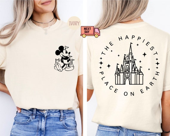Comfort Colors® The Happiest Place One Earth Shirt, Magical Castle Shirt, Mickey Castle Shirt, Disney Vacation Shirt, Magical Kingdom Shirt