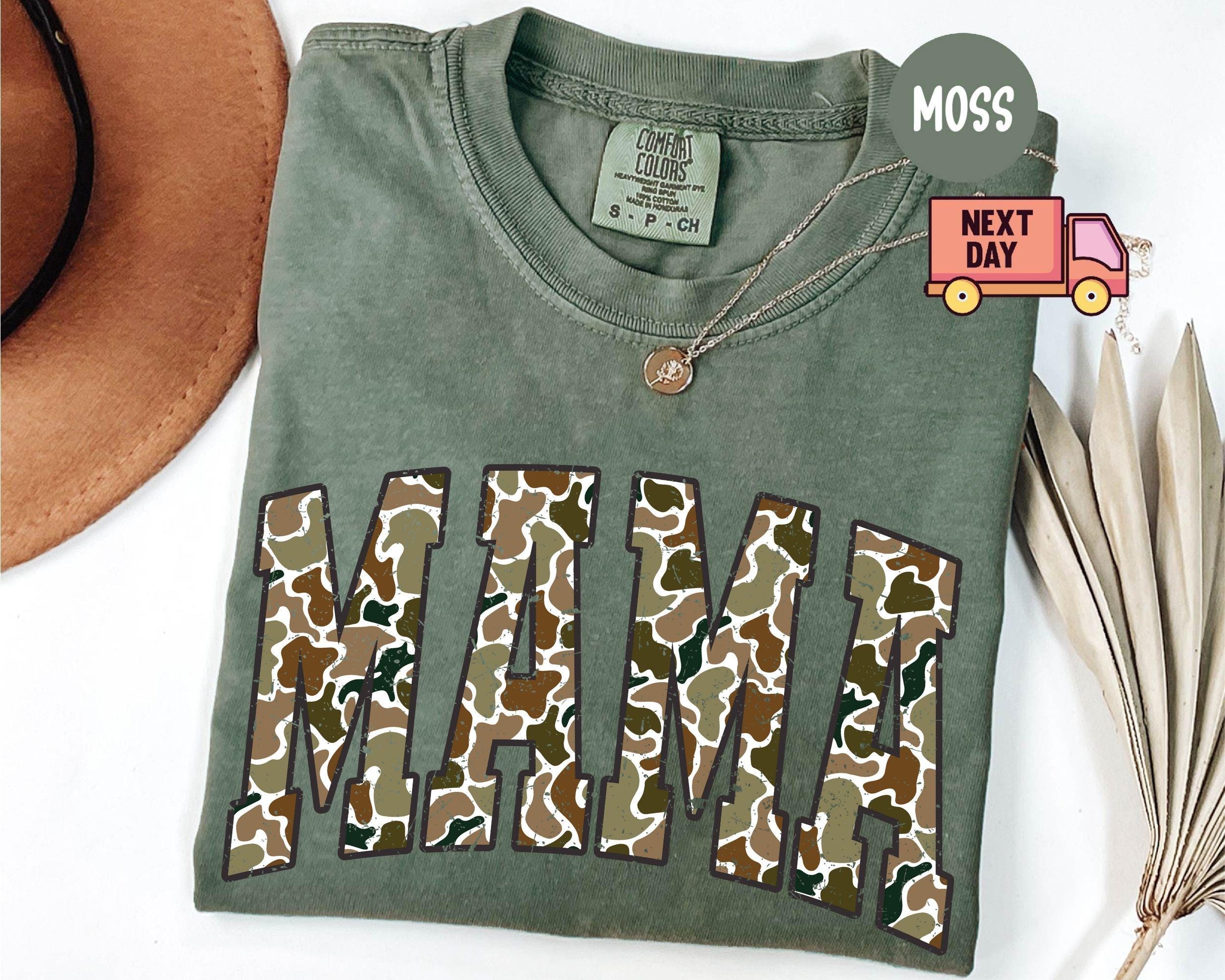 Comfort Colors® Camouflage Mama T-shirt, Camo Mama Shirt, Mother's