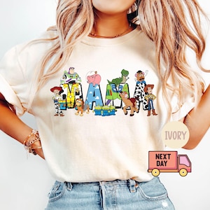 Camiseta de mamá de Toy Story de Comfort Colors®, camiseta de mamá con dibujos animados, camiseta retro de mamá de Toy Story, camiseta de mamá mágica, camiseta del Día de la Madre, regalo para mamá