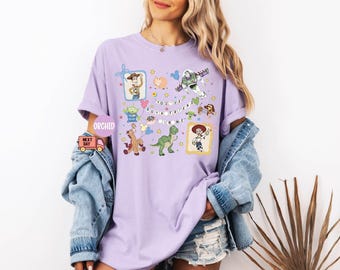 Maglietta Comfort Colors® Retro Coquette Disney Toy Story You've Got A Friend In Me, maglietta con i personaggi di Toy Story, maglietta per il viaggio a Disneyland