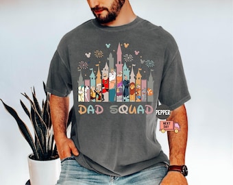 Comfort Colors® Disney Dad Squad Shirt, Father’s Day, Gift for Dad, Disney Trip Dad Shirt, Best Dad Matching Shirt, Disneyland Dad Shirt