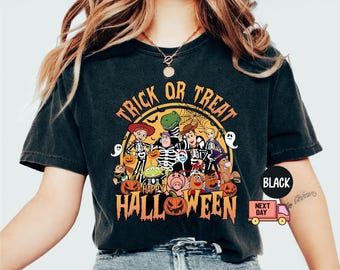 Camiseta de Halloween de Toy Story de Comfort Colors®, camiseta de Truco o Trato, Disneyland Halloween, camiseta de Halloween de Disney, camiseta de Toy Story, regalo de Disney