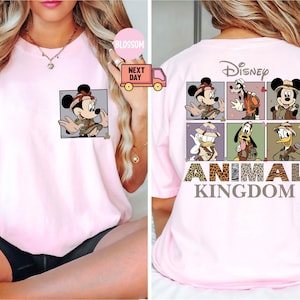 Comfort Colors Gift, Disney Animal Kingdom Mickey Minnie Custom T-Shirt, Two Sided Disney Animal Kingdom Mickey Shirt, Disney Family Shirt