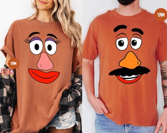 Comfort Colors® Mr Potato & Mrs Potato Head Shirt, Cute Thanksgiving Shirt,Custom Couple Shirt,Fall Family Matching Shirt,Funny Thanksgiving