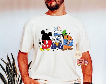 Comfort Colors® Disney Vatertag Shirt, Disney Shirt, Disney Shirt, Disney Shirt, Disney Shirt, Disney Shirt für Mama, Mama und Papa, Shirt für Mama oder Papa