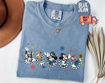 Comfort Colors® Disney Cruise Squad Shirt, Mickey and Friends Cruise Tee, Disney Cruise Trip Shirt, Disney Summer Shirt, Disney Vacation Tee