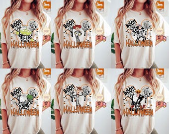 Comfort Colors®® Disney Halloween Shirt, Toy Story Skeleton Halloween Sweatshirt, Halloween Shirt, Disney Mickey und Friends Charaktere Halloween