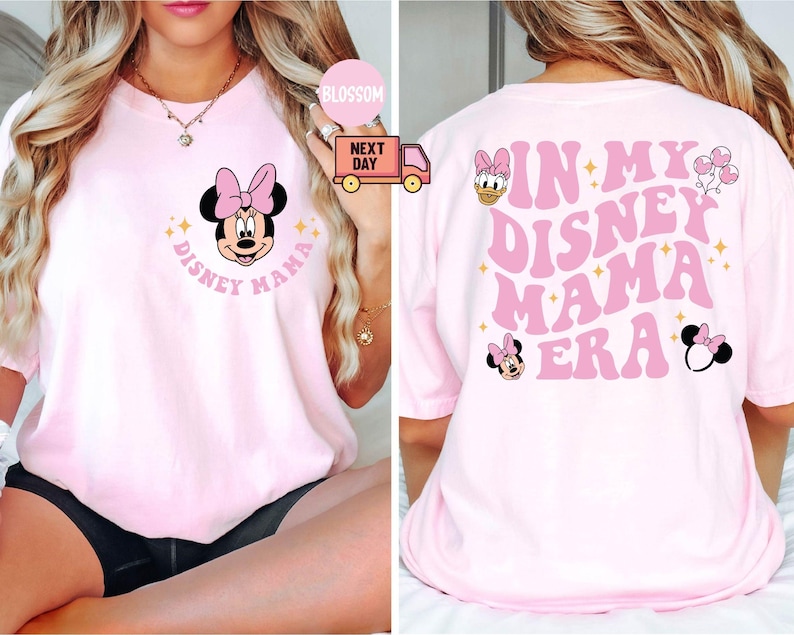 Comfort Colors® In My Disney Mama Era Shirt, Disneyland Family Trip Tee, Minnie Mom Shirt, Girls Disney Shirt, Disney Mom Tee, Mothers Gift image 3