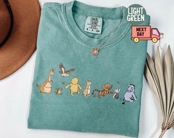 Chemise Winnie l'ourson et ses amis Comfort Colors®, chemise Disney ourson, chemise Disneyland, chemise ourson, chemise Disney, t-shirt voyage Disney