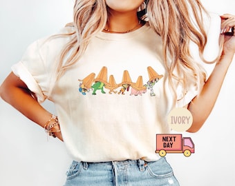 Komfortfarbe Shirt, Toys Crossing Shirts, Toy Story Shirt, Retro Disney Toy Story T-Shirt, Toy Story Charakter T-Shirt, Disney Familien Reise T-Shirts