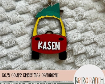 Kinder Bilderrahmen Weihnachtsverzierung SVG-Datei, Laser geschnitten Datei (Digitaler Download)