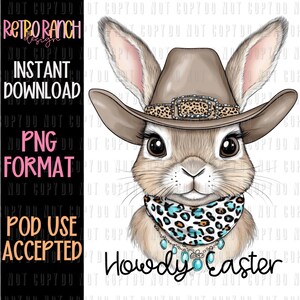 Howdy Easter PNG | TShirt Design | Sublimation | Digital Download | Digital Design | Trendy TShirt | PNG | PNG Download | Easter | Western