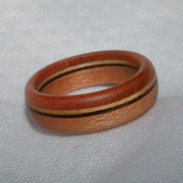 Cherry Wood Inlay Ring