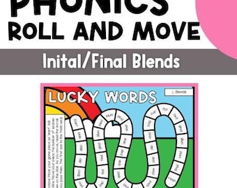 Konsonant Blends Phonetik Wortspiel NO PREP Lesespiel St. Patrick's Day