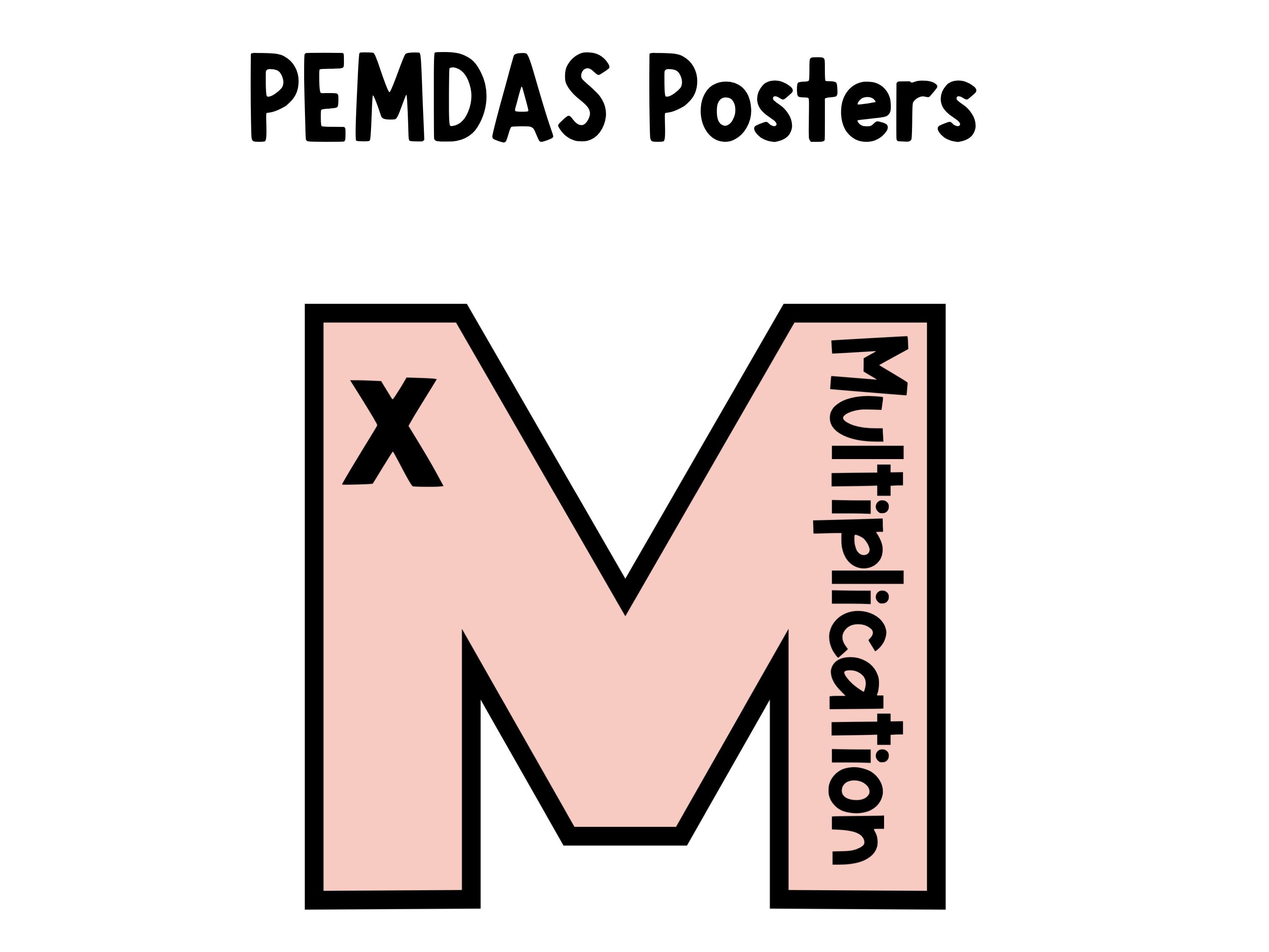 PEMDAS Order of Operations Posters: Neutral Boho Classroom Decor - Etsy ...