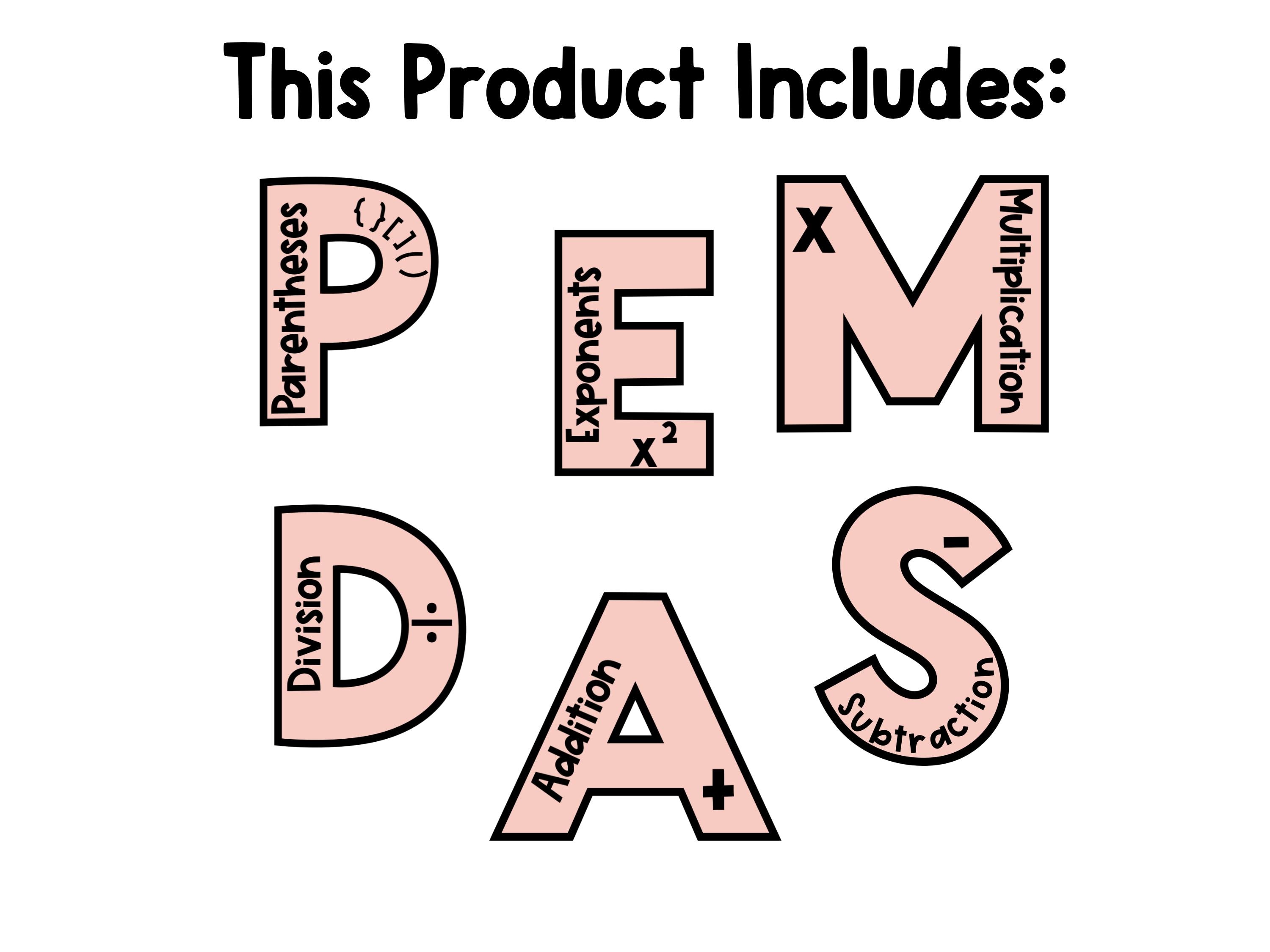 PEMDAS Order of Operations Posters: Neutral Boho Classroom Decor - Etsy ...